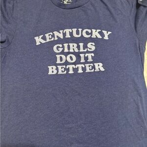 Blue Graphic Kentucky girls T-Shirt
